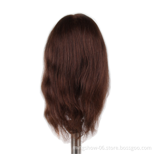 Cheap 100% Indian human hair training doll head hairdresser hair model with remy hair